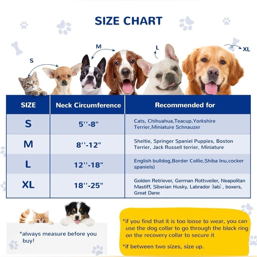 Bilibara Dog Cone Alternative, Inflatable Recovery Collar for Dogs and Cats - Picture 6 of 6